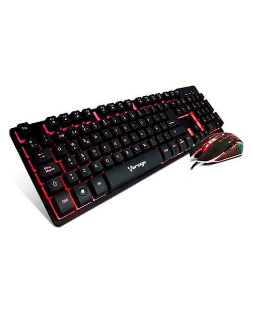 Set Teclado Y Mouse Vorago Retroiluminado Usb Km