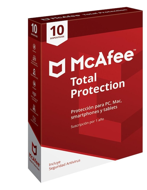 Antivirus McAfee 2018 Total Protection Multiplataforma