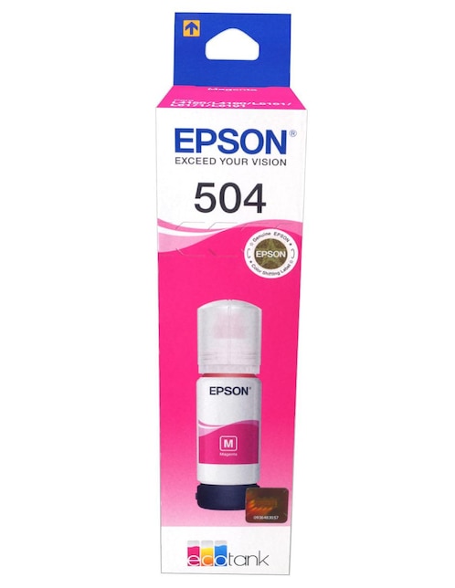 Botella de Tinta Epson 504 magenta