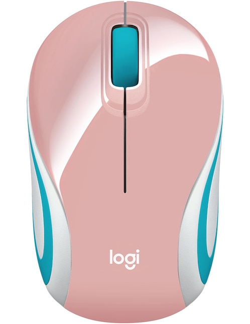 Mouse Inalámbrico Logitech M-187 rosa claro
