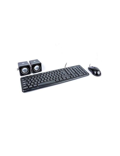 Kit 3 En 1 Naceb NA228N Teclado Mouse y Bocinas