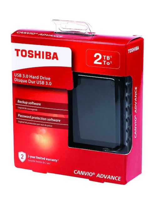 Disco Duro Externo USB Toshiba Canvio Advance 2 TB negro