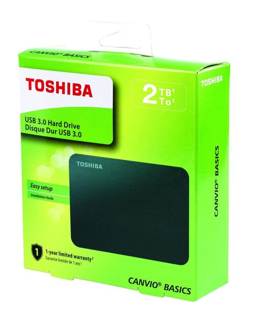 Disco Duro Externo USB Toshiba Canvio Basics 2 TB negro
