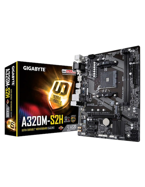 Mb Gigabyte A320M S2H Am4 DDR4 HDMId 8.1 Tmam4Gba320M-S2H