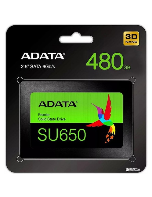 SSD Adata Su650 480 GB 2.5 Sata Iii 520 450 MB S Asu650Ss-480Gt-R
