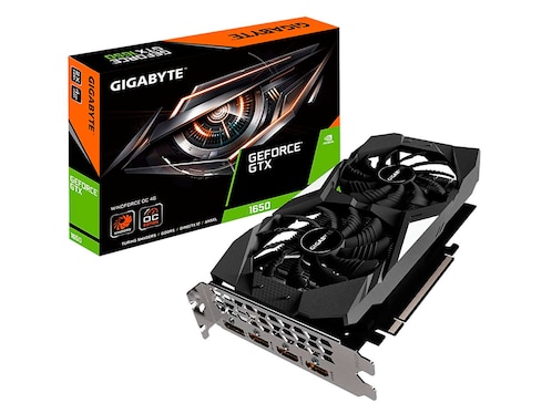 Tarjeta de video Gigabyte NVIDIA GeForce GTX 1650 Windforce Oc 4Gb Ddr5 1785Mhz 896 Cuda