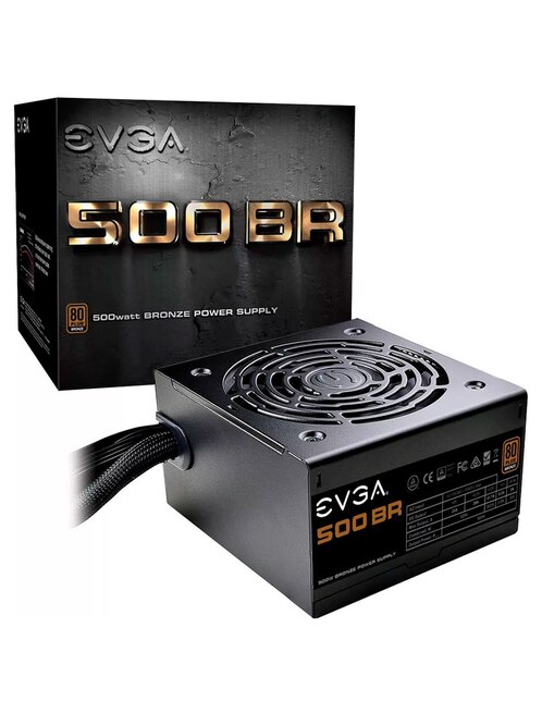 Fuente Evga 500W Br 80Plus Bronze ATX Semimodular 100-Br-0500-K1
