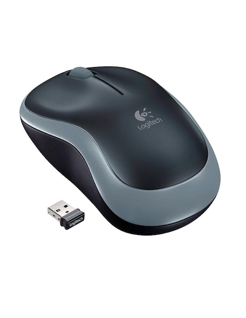 Mouse Logitech M185 Óptico negro Inalámbrico