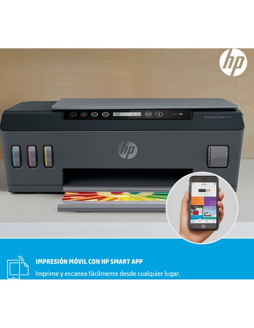 Multifuncional HP Smart Tank 515 de tinta continua Inalámbrica a color en  Liverpool
