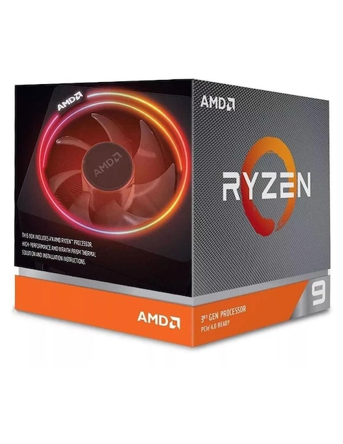 Procesador AMD Ryzen 9 3900X 3.8 GHz AM4 3ra Gen 1 Core 100-100000023BOX