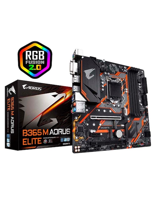 Tarjeta Madre Gigabyte B365 M Aorus Elite 4DDR4 1151 HDMI M ATX