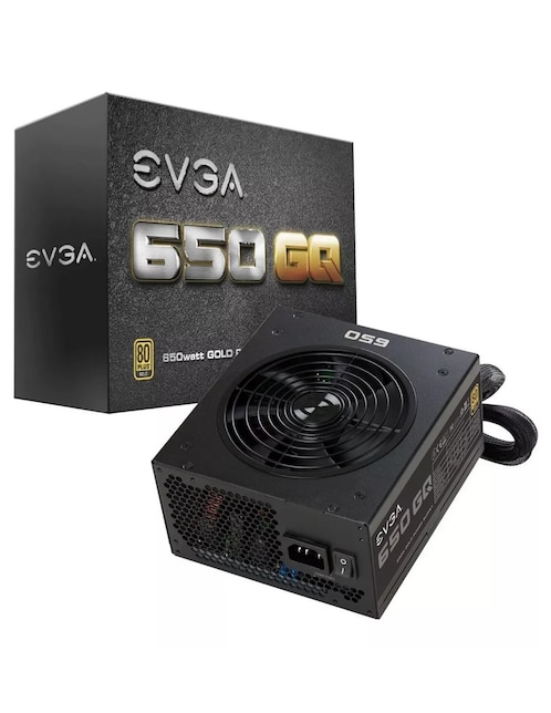 Fuente de Poder PC 650W Gamer EVGA 80 Plus Gold 210-GQ-0650-V1