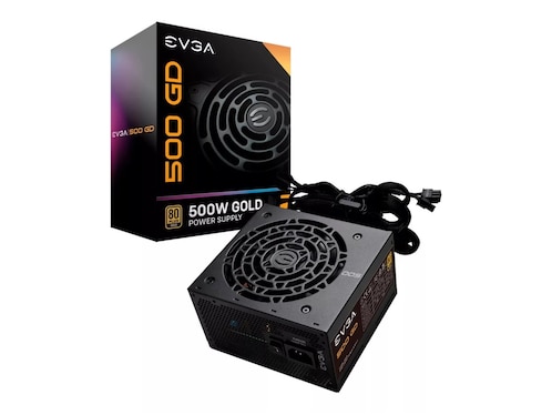 Fuente de Poder PC 500W Gamer EVGA 80 Plus Gold 100-GD-0500-V1