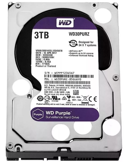 Disco duro externo Western Digital capacidad 3 TB