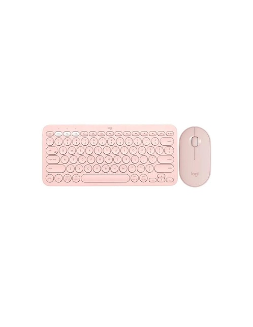 Teclado y Mouse Logitech K380 M350 Bluetooth rosa Kit Especial Decme