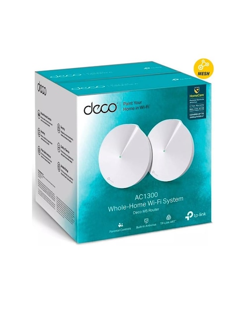 Access Point Tp-Link Deco M5 AC1300 Dual Band 802.11ac 1300Mbps 2-Pack