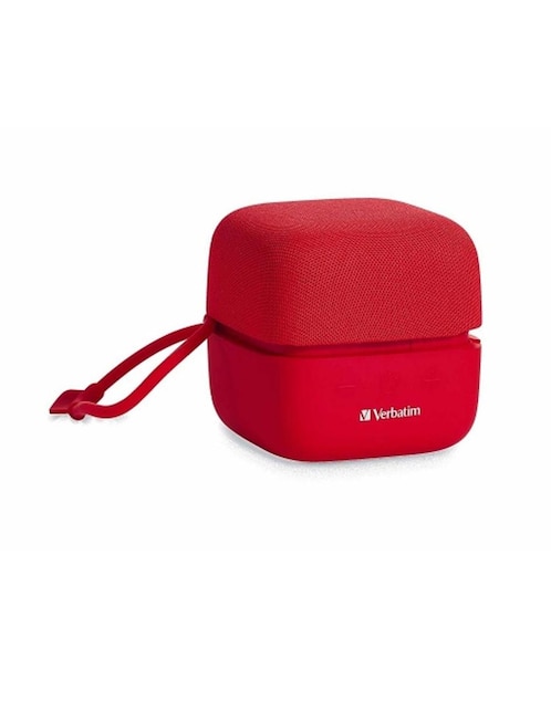 VERBATIM Bocina Bluetooth Cube Verbatim rojo 70225