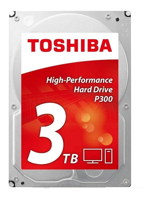 Disco Duro Interno 3TB Toshiba P300 7200RPM 3.5 SATA III HDWD130UZSVA