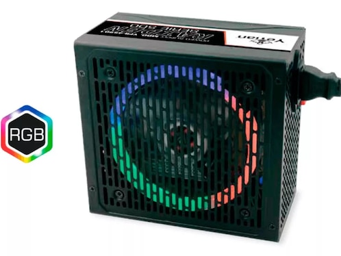 Fuente de Poder Gamer Yeyian Raiden 500w 80 Plus White RGB