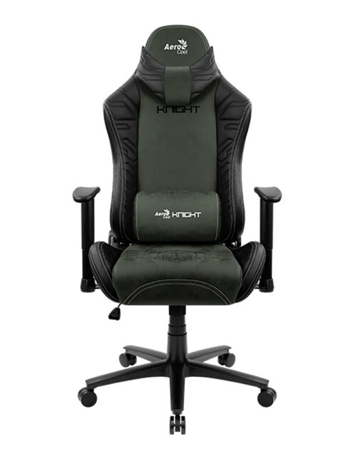 Silla Gaming Aerocool Knight Hunter Green Traspirable Ergonómico polipiel
