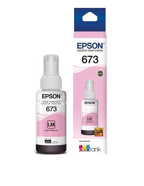 Bote de Tinta Epson T673 magenta Ligth para L800 L805 L850 L1800