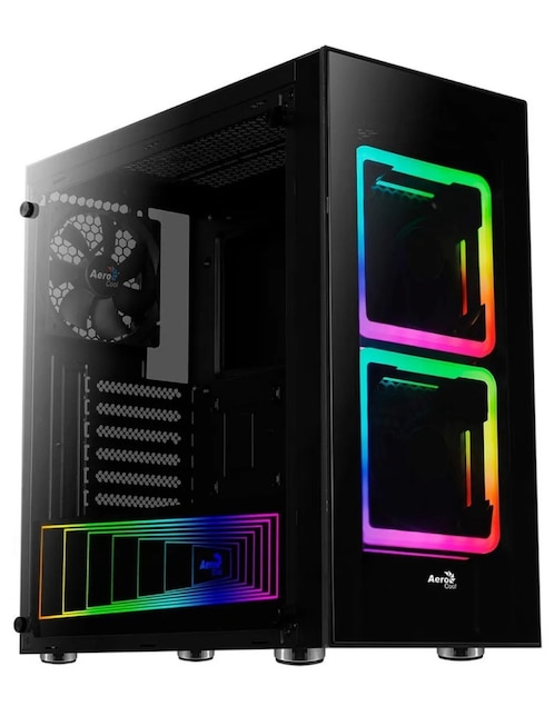 Gabinete Gamer Aerocool Tor Cristal Templado Atx Rgb Usb 3.0