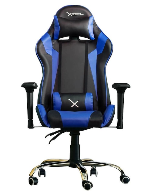 Silla Gamer Xzeal XZ10 Ergonómica Reclinable Reposabrazos 4D azul ZXSXZ10A