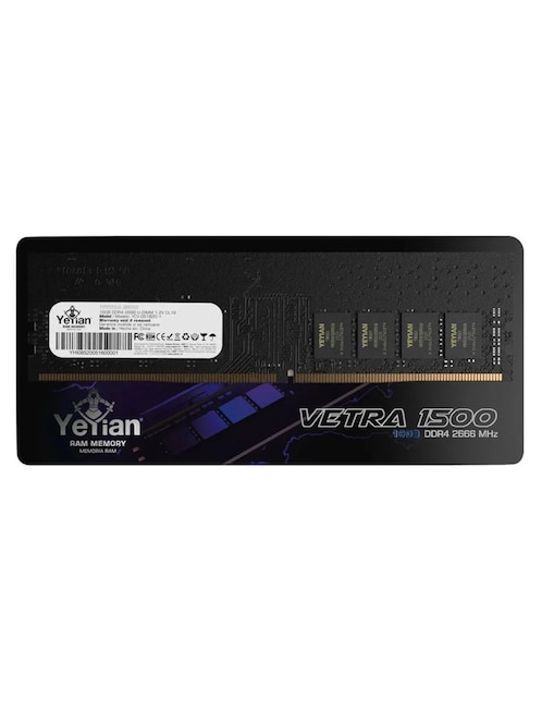 Memoria RAM DDR4 16 GB 2666 MHz Yeyian Vetra 1500 PC Gamer