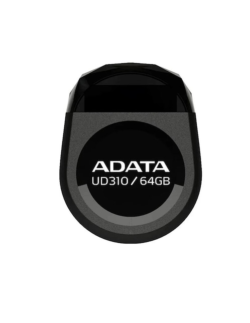 Memoria USB 64GB Adata UD310 2.0 Durable Tipo Joya Compacta negro AUD310-64G-RBK