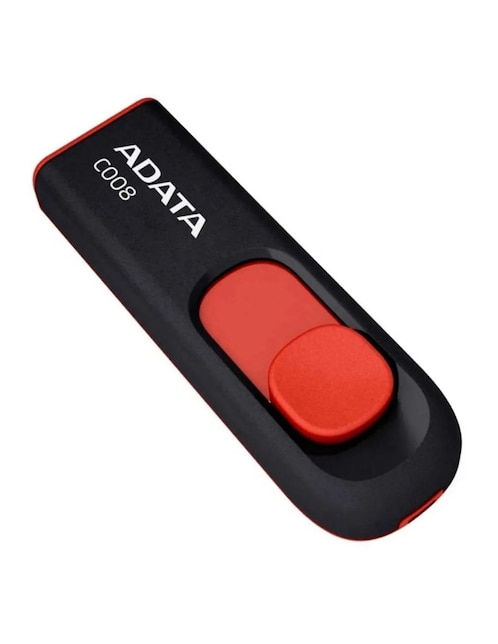 Memoria USB 64GB Adata C008 2.0 Retráctil Flash Drive rojo AC008-64G-RKD