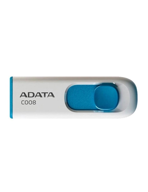 Memoria USB 32GB Adata C008 2.0 Retráctil Flash Drive blanco AC008-32G-RWE