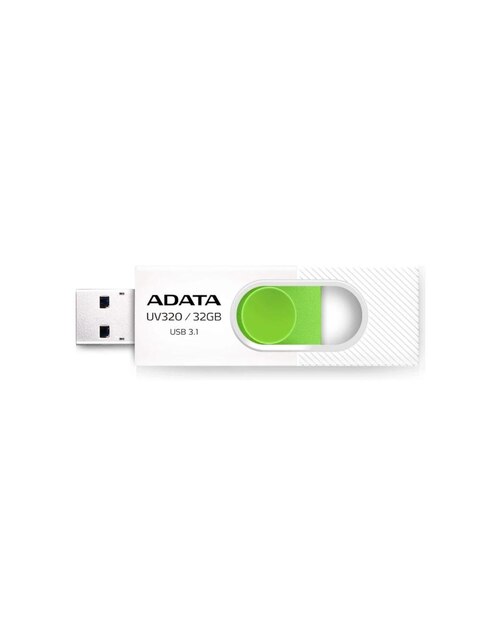 Memoria USB 32 GB 3.1 Adata UV320 Retráctil Flash Drive blanco AUV320-32G-RWHGN