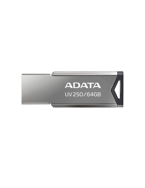 Memoria USB 64 GB Adata UV250 2.0 Flash Drive Metálica AUV250-64G-RBK