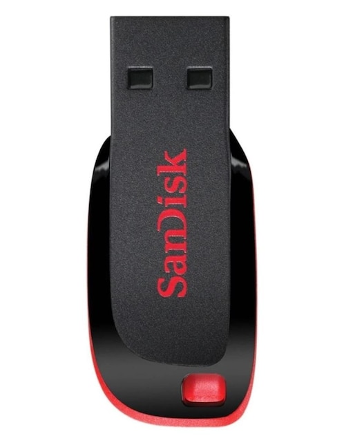 Memoria USB 16GB Sandisk Cruzer Blade USB 2.0 SDCZ50-016G-B35 negro rojo