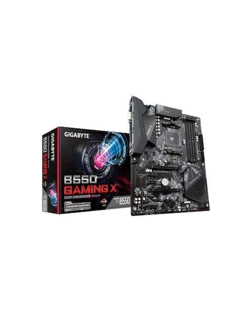 Tarjeta madre Gigabyte B550 Gaming X con procesador AMD