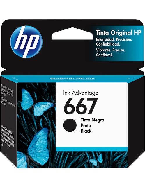 Cartucho de tinta HP 667 negro