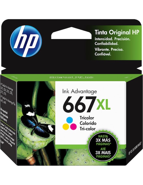 Cartucho de Tinta HP 667XL tricolor Original