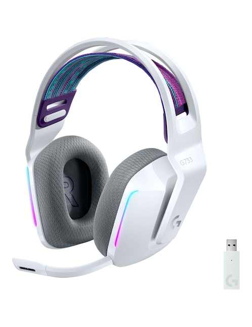 Audífonos Inalámbricos Logitech G733 blanco