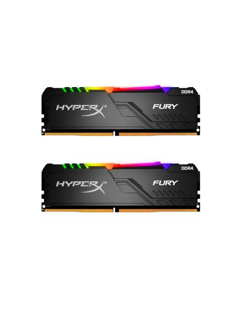 Memoria RAM DDR4 32GB 3200MHz Kingston Hyperx Fury RGB 2x16GB HX432C16FB3AK2/32