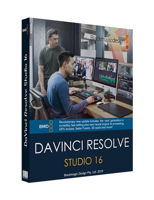 Software Blackmagic Design DaVinci Resolve 16 Studio Tarjeta de activación
