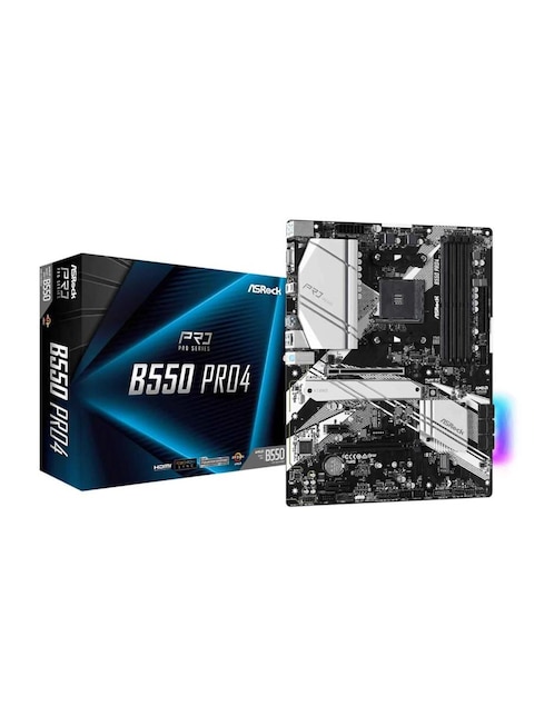 Tarjeta madre Asrock B550 Pro4 con procesador AMD