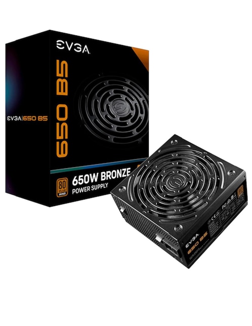 Fuente de Poder PC 650W Gamer Evga 80 Plus Bronze Modular 220-B5-0650-V1