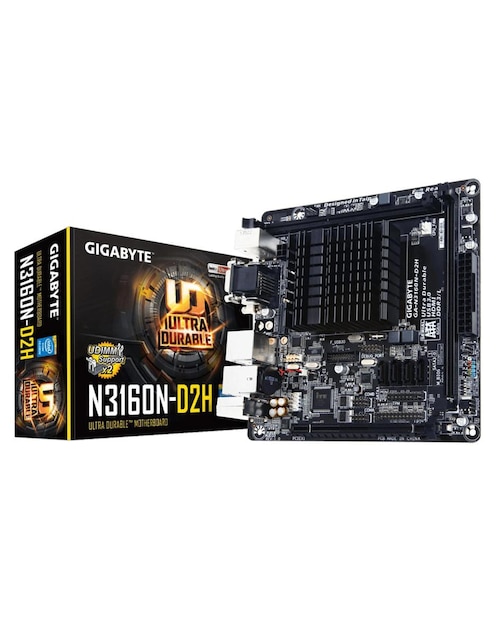 Tarjeta Madre Gigabyte GA-N3160N-D2H Celeron N3160 DDR3 Mini ITX
