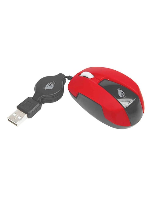 Mouse Retráctil Green Leaf USB 800 dpis