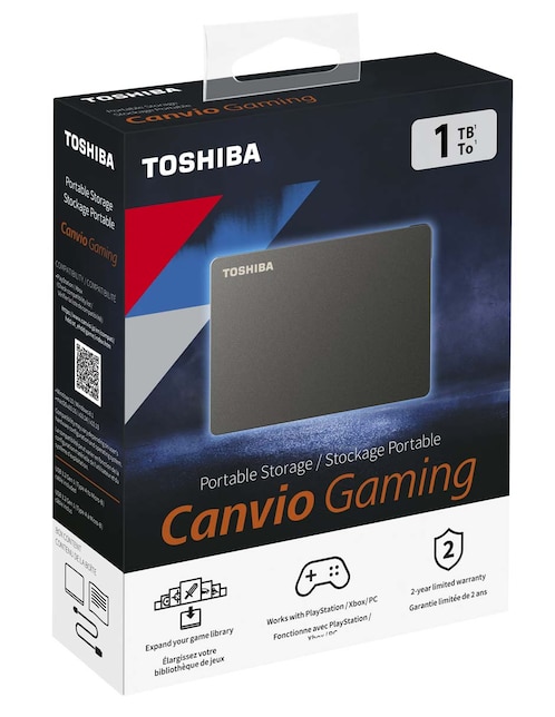 Disco duro externo Toshiba capacidad 1 TB