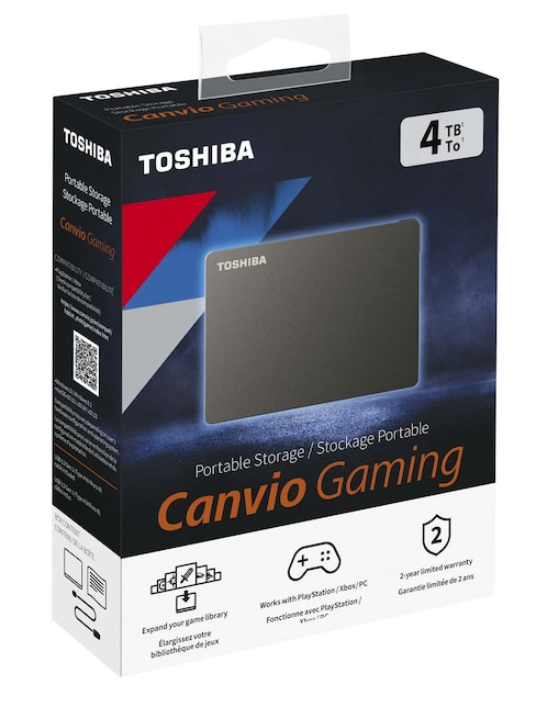 Disco duro externo Toshiba capacidad 4 TB