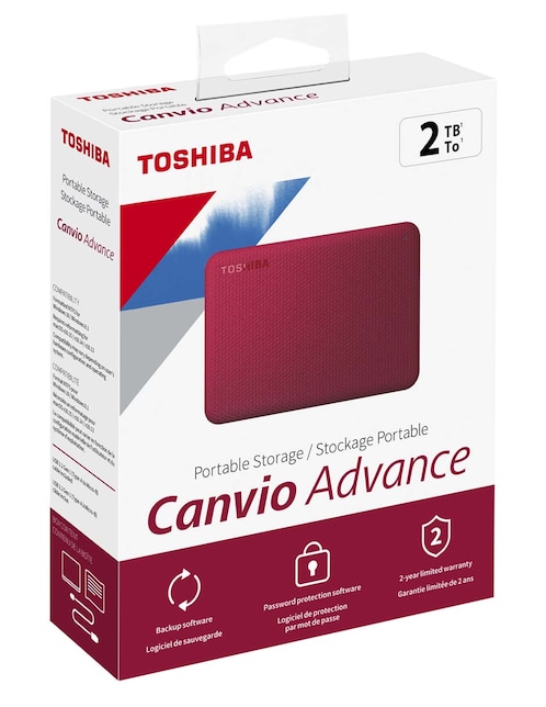 Disco duro externo Toshiba capacidad 2 TB