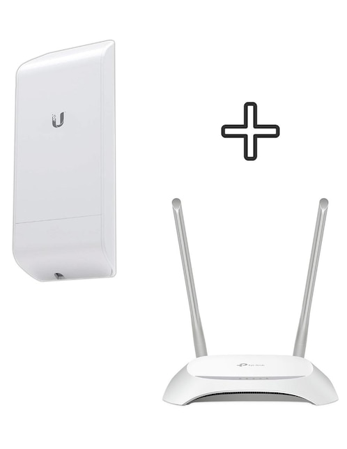 Access Point Loco M5 NanoStation 10 km + Router Wips 300Mbps Ubiquiti