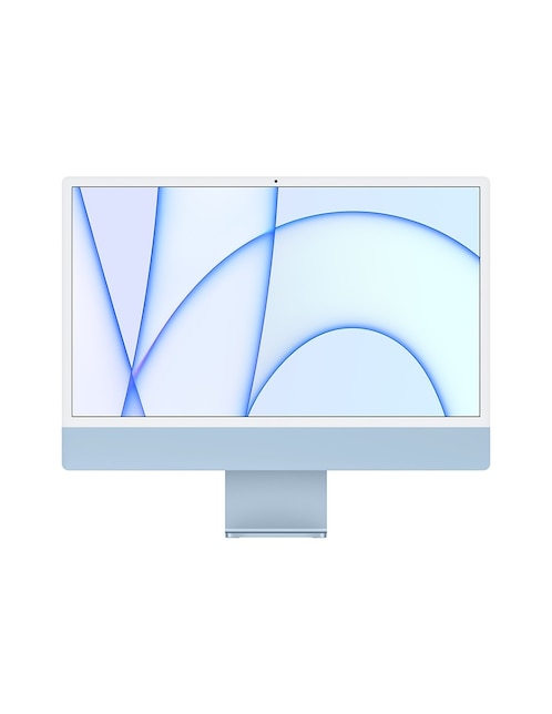 Apple iMac 2021 24 pulgadas CPU de 8 Núcleos GPU de 8 Núcleos Chip M1 de Apple 256 GB SSD azul