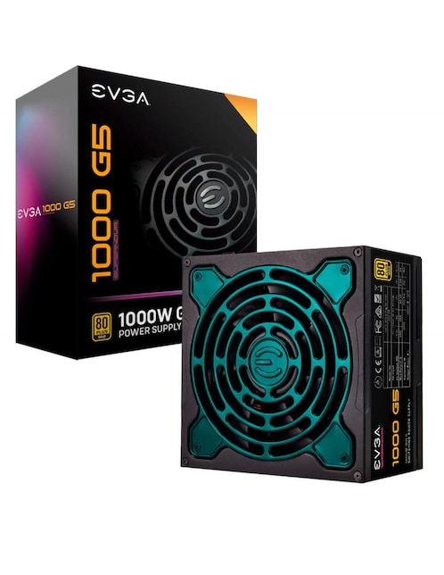 Fuente de Poder PC 1000W Gamer EVGA Supernova G5+ 80 Plus Gold 220-G5-1000-X1